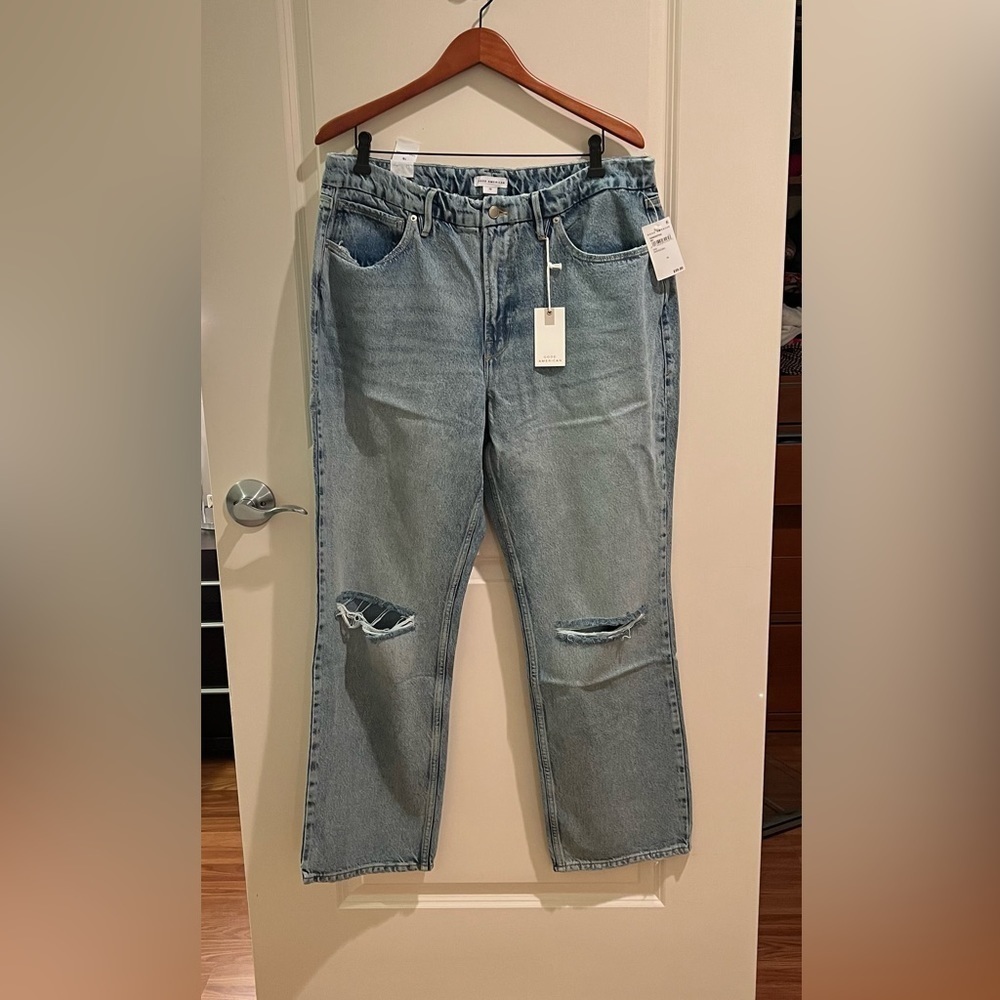 GOOD AMERICAN High Rise Jeans Size 15 NWT